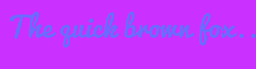 Image with Font Color 6B6BFF and Background Color CA30FF